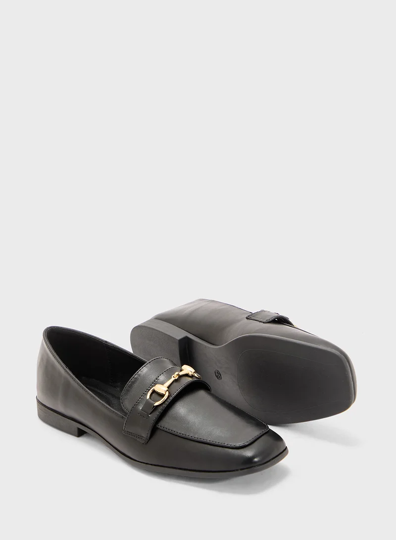 Pink Step Horsebit Loafer