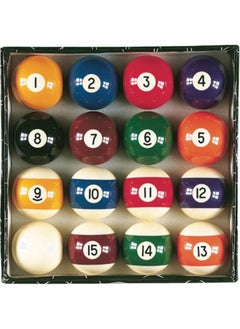 Generic Complete Standard Billiard Balls Set of 16 Billiard Balls, Regular Size Billiard Table Balls Set Multi-Colour, Super Pro Billiard Balls for Beginners and Professionals for Practice  - Image 3