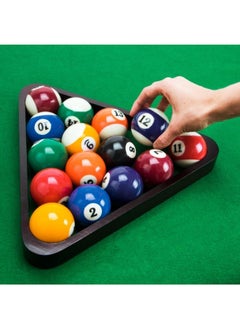 Generic Complete Standard Billiard Balls Set of 16 Billiard Balls, Regular Size Billiard Table Balls Set Multi-Colour, Super Pro Billiard Balls for Beginners and Professionals for Practice  - Image 5