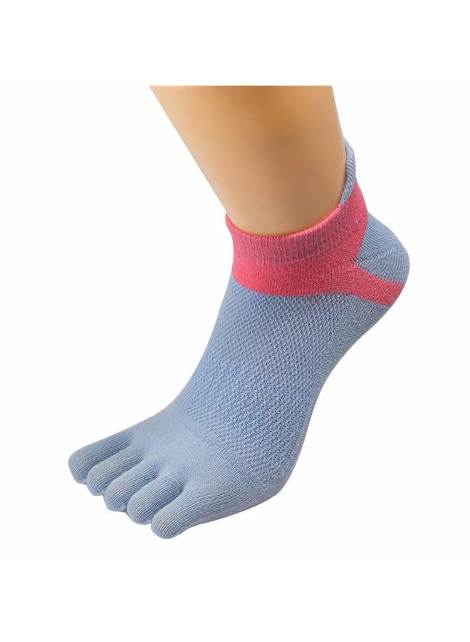 Fasot Women Toe Socks 5 Finger Cotton Wicking Athletic 6 Pack 3 Pack, Color 3, One size - Image 5