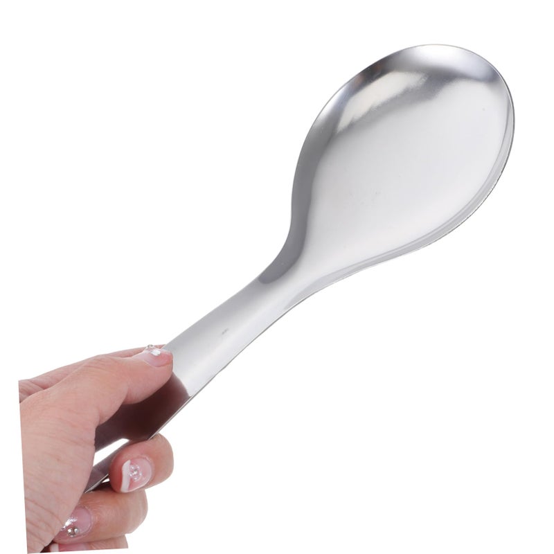 3Pcs Stainless Steel Rice Spoons With Comfortable Handles For Kitchen Home Hotel Use - Image 4