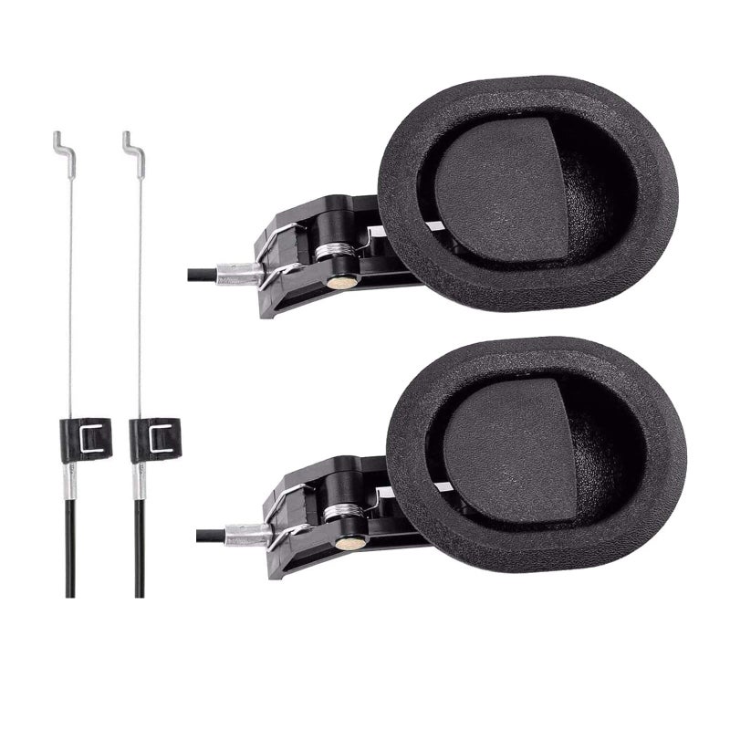 xocome Universal Sofa Chair Recliner Release Pull Handle Replacement Parts with Cable Metal Couch Style Pull Chair Release Handle fits Ashley and Major Recliner Brands Sofa2 pieces Black