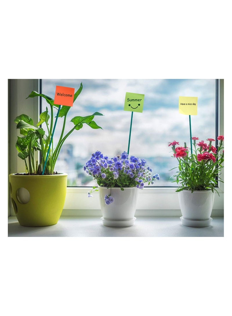 KASTWAVE Garden Stakes Green Bamboo Sticks Decorative, Wooden Plant Support Sticks, Green Wood Plant Stakes, Floral Plant Support Stakes, Wooden Sign Posting Garden Sticks and DIY Activities - Image 3