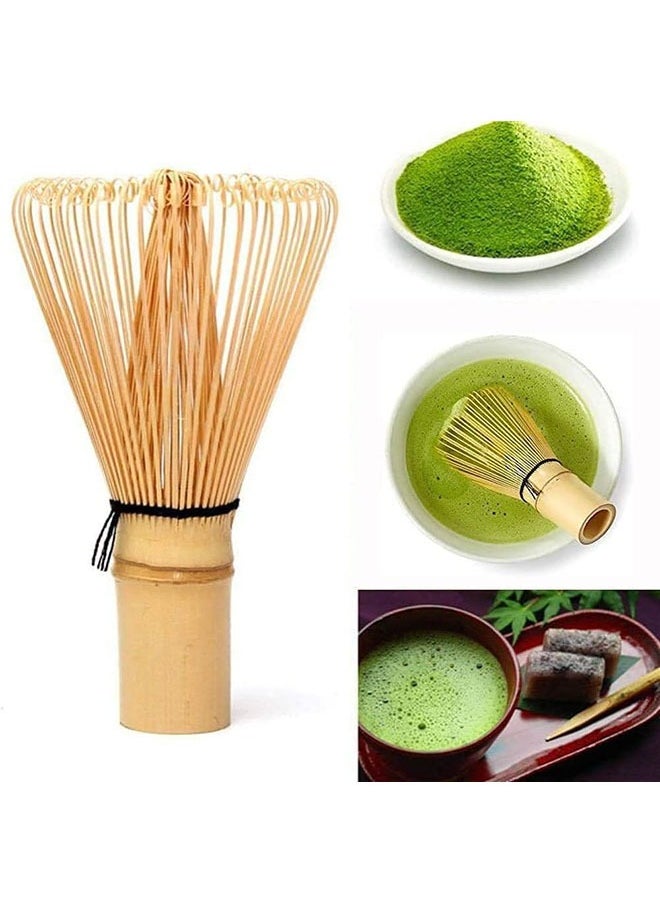 Arabest Matcha Set,Made of Pure Natural Bamboo,Includes Bamboo Whisk,Ceramic Whisk Holder,Bamboo Matcha Bowl,Bamboo Spoon,Suitable for Making Perfect Chinese Song Dynasty Tea Ceremony  - Image 2