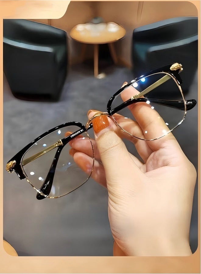 Happy D Multifocus Reading Glasses Progressive Multifocal Reader Anti Blue Light Computer Frame Eyeglasses Multi Focus Transition Eyeglasses - Image 1