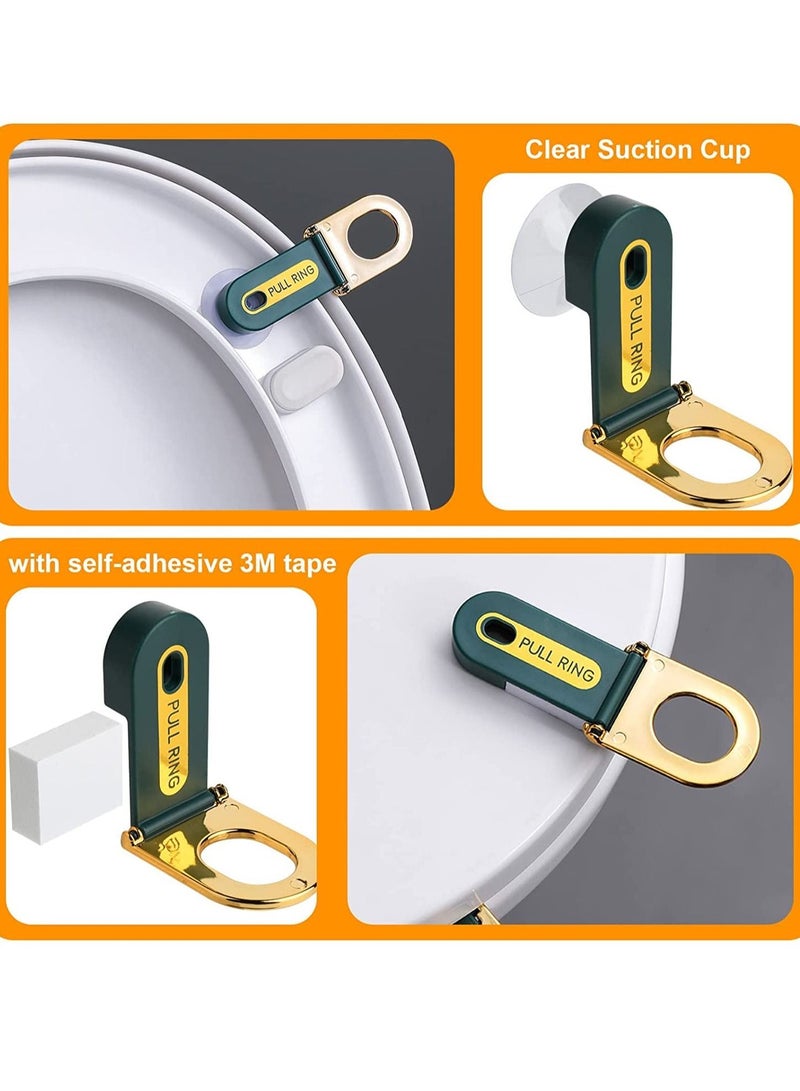 KASTWAVE رافعة مقعد المرحاض، عبوة من 4 رافعات لمقعد المرحاض لتجنب لمس غطاء المرحاض، مقبض رفع ملحقات الحمام للمنزل، المكتب، الفندق - Image 4