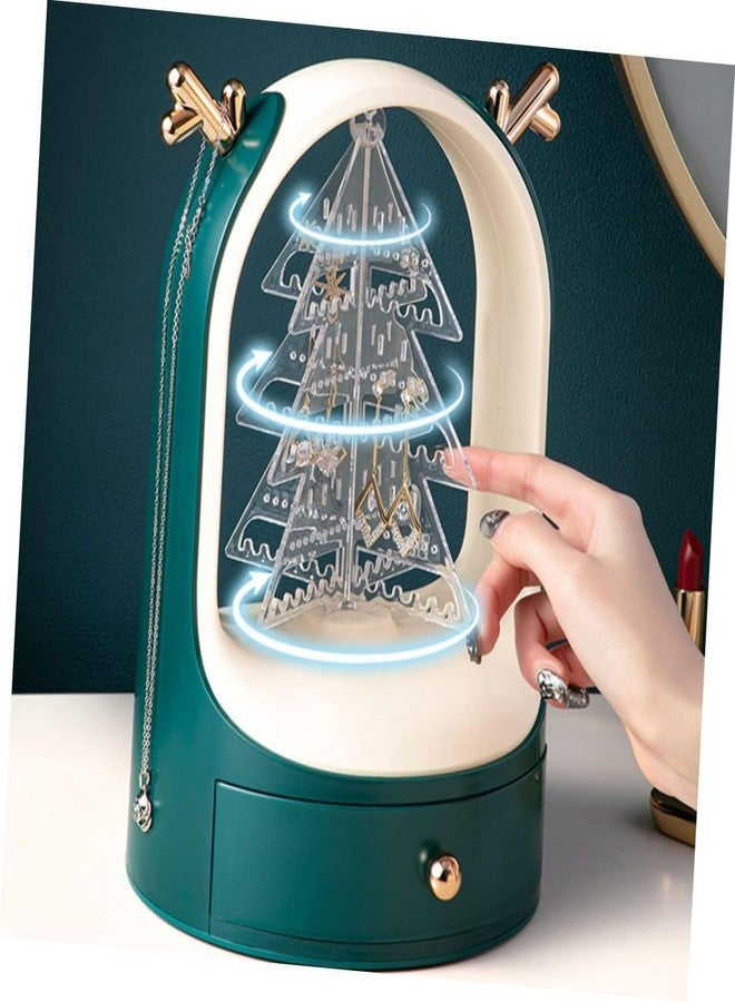 CBEX Jewelry Boxes Earring Holder and Jewelry Display Rack, 360 Rotating Jewelry Holder for Earring Holder Organizer, Jewelry Organizer Tree Stand Holder Display with Drawer Jewelry Organizer - Image 5