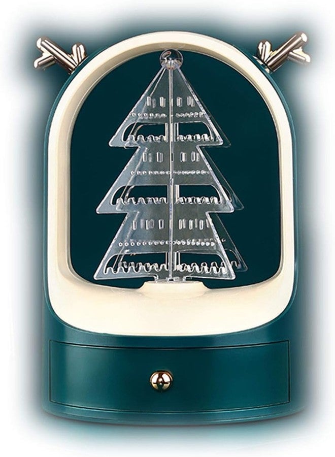 CBEX Jewelry Boxes Earring Holder and Jewelry Display Rack, 360 Rotating Jewelry Holder for Earring Holder Organizer, Jewelry Organizer Tree Stand Holder Display with Drawer Jewelry Organizer - Image 1