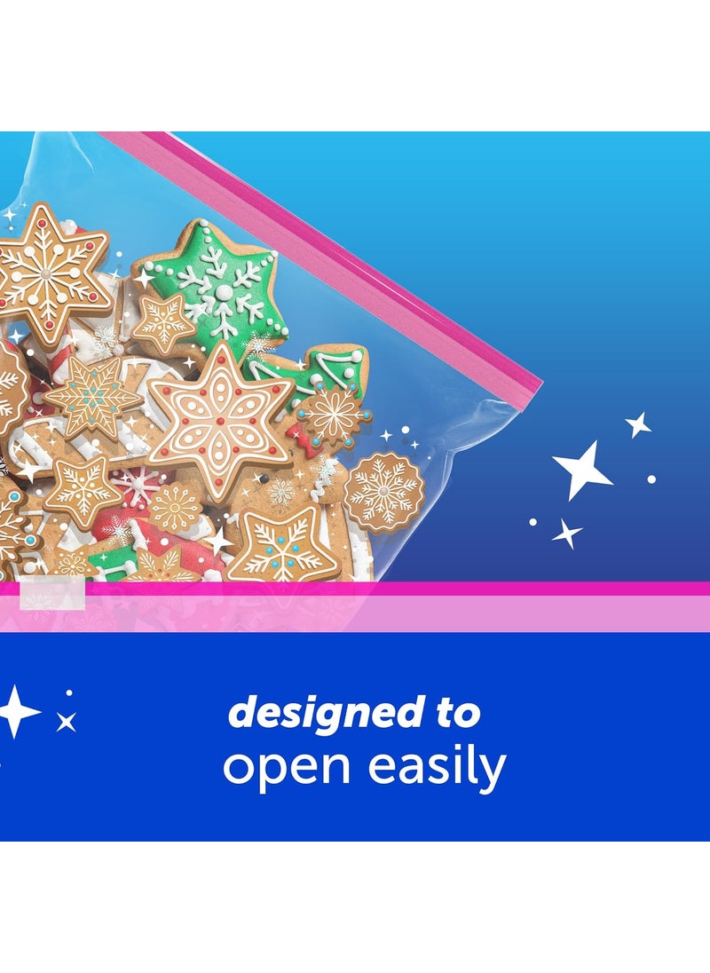 Ziploc Ziploc Gallon Food Storage Slider Bags Power Shield Technology For More Durability 12 Count Holiday Designs Packaging May Vary  - Image 2