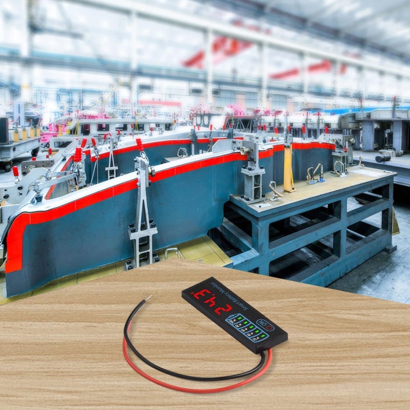 مؤشر شحن بطارية ليثيوم أيون مدمجة حمراء مع شاشة عرض LED يقيس أنواعًا متعددة من البطاريات - Image 4
