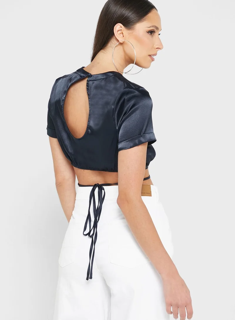 Topshop Tall Cropped Top