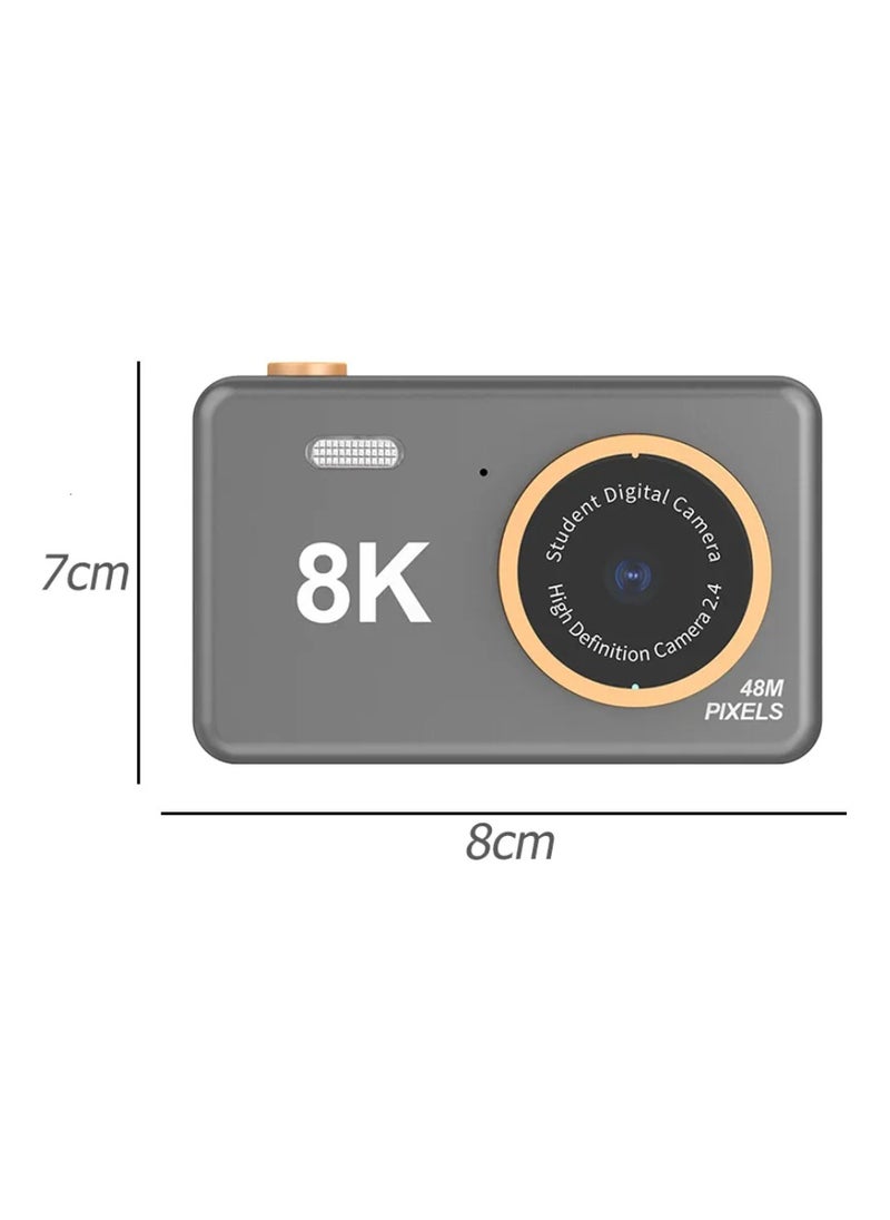 DIGI CORE Digital Camera For Kids Girls Boys Teens 48MP Kids Camera With 32GB SD Card Full HD 1080P Cameras Rechargeable Mini Camera Educational Toys Camera Kids Toys 2.4" HD Screen Kids Video Camera Grey  - Image 5