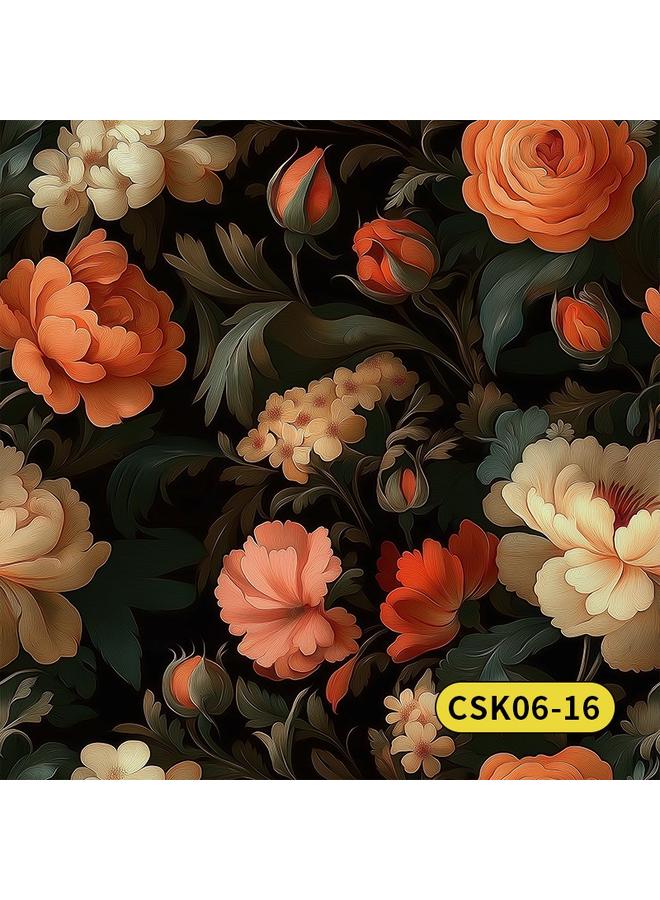 Bluejw Retro American Style Warm Fresh Plant Flower Wallpaper Ins Style Atmosphere Wallpaper Bedroom Self-adhesive Wallpap - Image 1