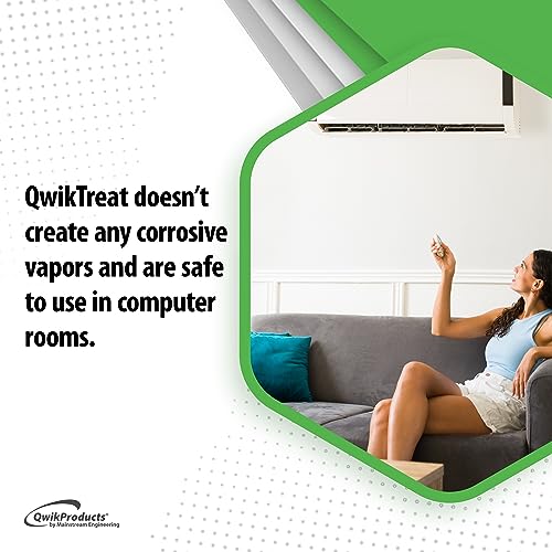 QwikProducts QwikTreat Condensate Pan Treatment Tablets, AC Drip Pan Tablets Air Conditioner Drain Line Cleaner, Control Odors, Overflow and Water Damage, 100 Tablets - Image 5