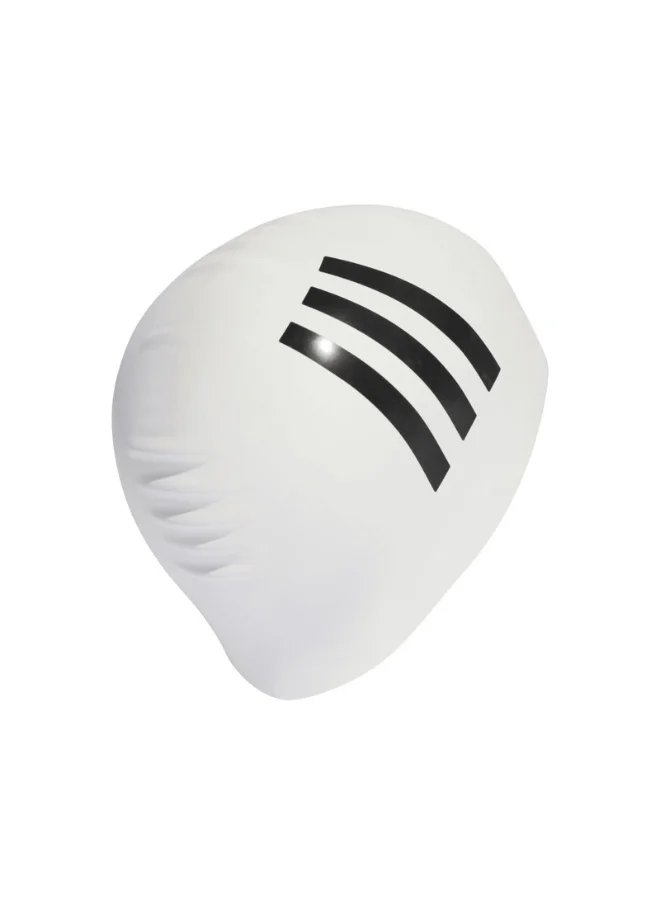 اديداس adidas ADULT 3S CAP White Swim SWIM CAP for Unisex - NS