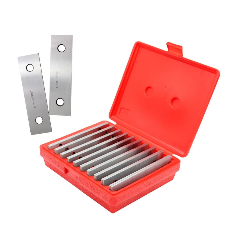 Yunnergo 10 Pairs Precision Parallel Set 1/8" x 6" Accuracy 0.0002" Thin Steel - Image 1