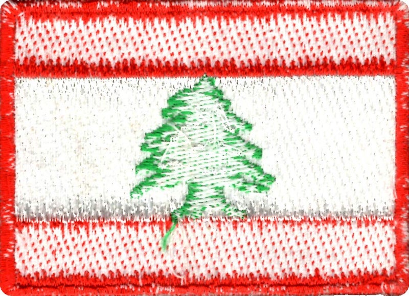 Generic Lebanon Flag Applique Embroidered Sweing Patch Suitable for Jackets, Bags, T-Shirts, Jeans, Pants, Outdoor Clothing ; Size: 7cm x 5cm ; Imported from Malaysia (1 Piece).  - Image 2