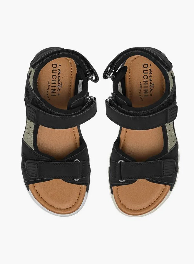 Mister Duchini Boys Hook & Loop Strap Sandals