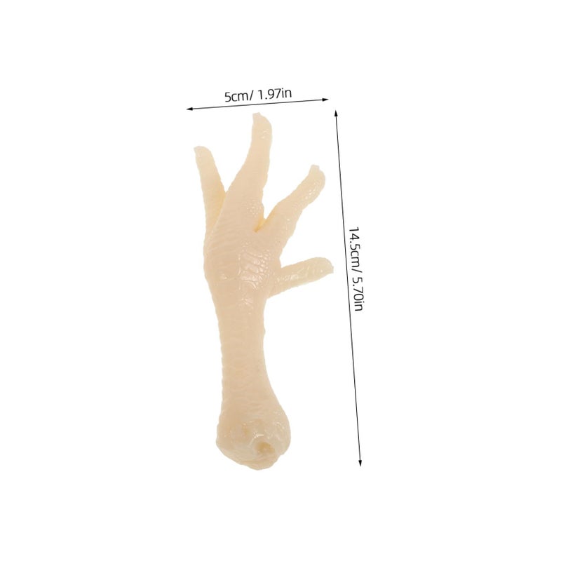 Realistic Simulated Chicken Feet 2Pcs For Display Photography Props - Image 3