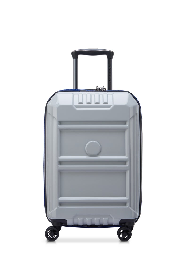 DELSEY Paris Rempart 55cm Hardcase Expandable 4 Double Wheel Flex Cabin Luggage Trolley Case Storm Grey Glossy - 218180121  - Image 1