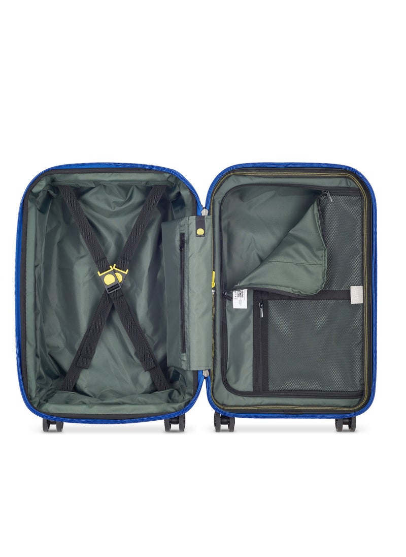 DELSEY Paris Rempart 55cm Hardcase Expandable 4 Double Wheel Flex Cabin Luggage Trolley Case Storm Grey Glossy - 218180121  - Image 3