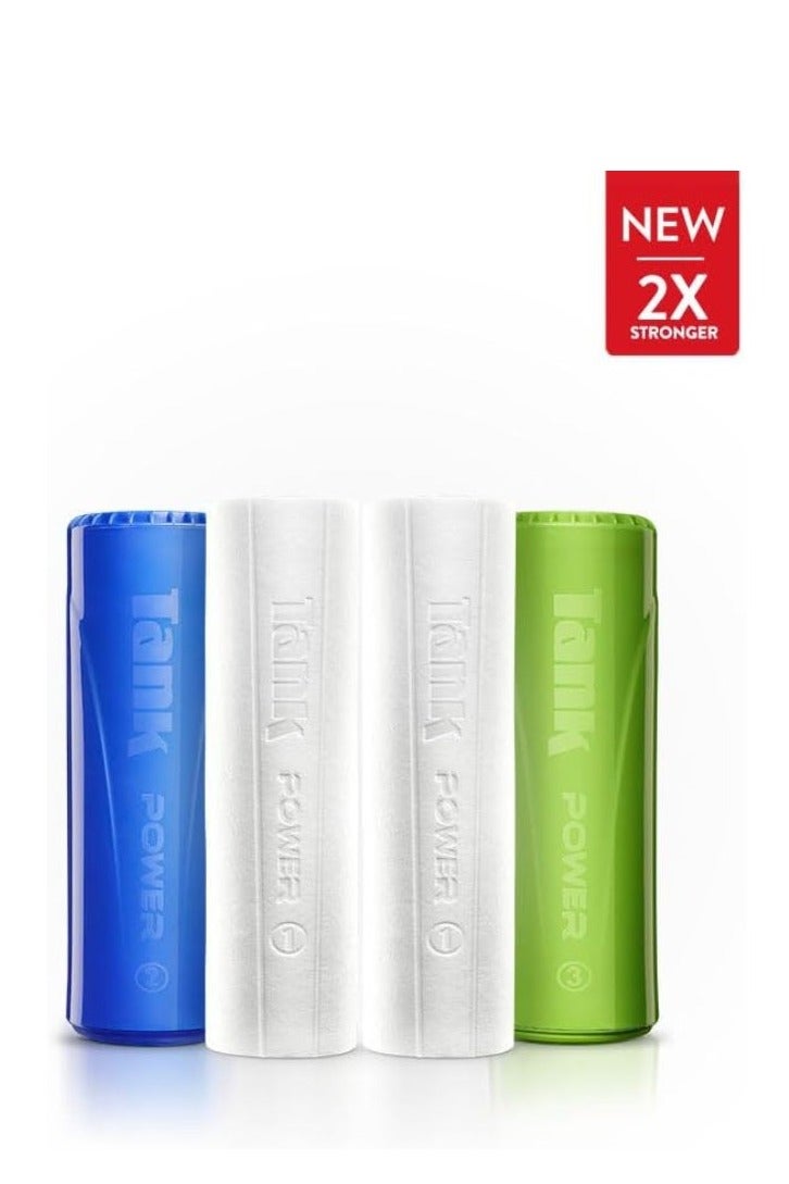 تانك مجموعة خراطيش فلتر المياه باور متعددة الألوان