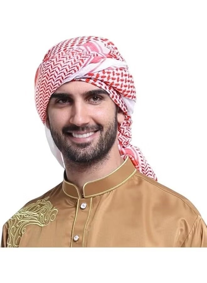 Arab Style Shemagh Keffiyeh Scarf – Men's Desert Head & Neck Wrap - Image 2
