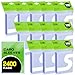 SEFOWG 2400ct Clear Card Sleeves for Trading Cards Baseball Sports Soft Sleeves Ultra Soft Plastic Card Protector Sleeve for Football MTG PKM Game Standard Cards - Image 3