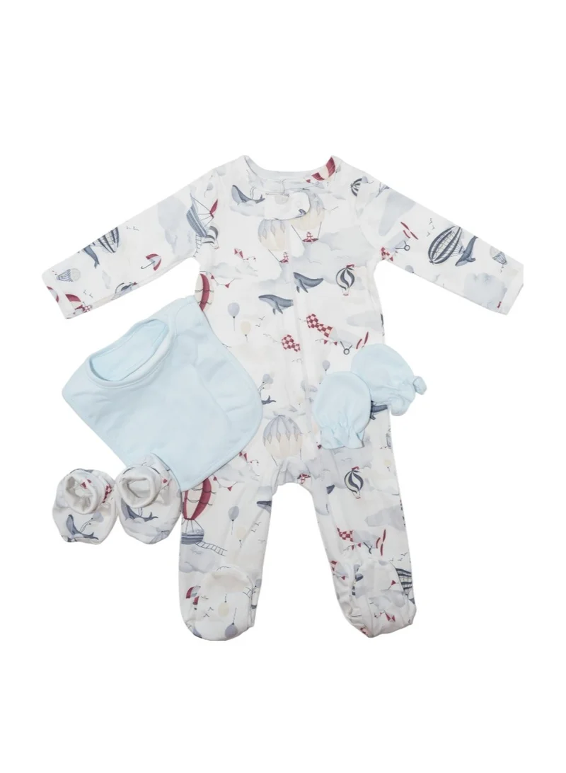 Bambimici Bambimici -  Welcome Home Baby Set for Baby Boy Box of 12 - Multicolor