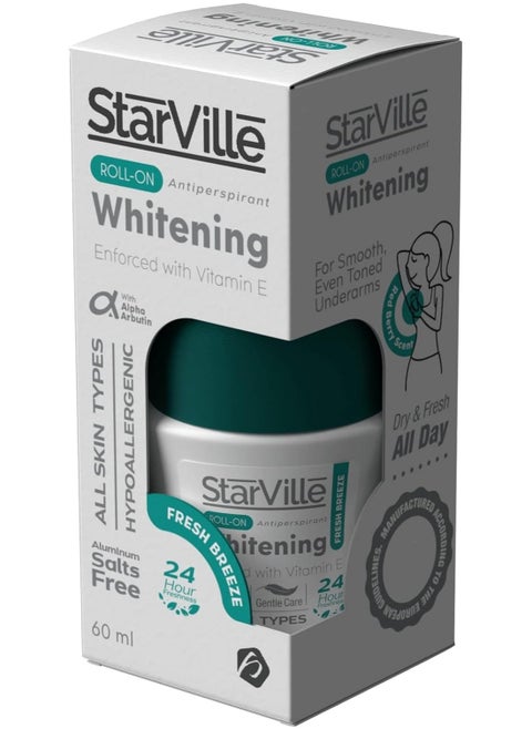 Starville Roll ON Whitening  Fresh Breeze 60ML