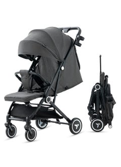 TEKNUM TEKNUM Travel Cabin Stroller with Coffee Cup Holder - Slate Grey  - Image 1