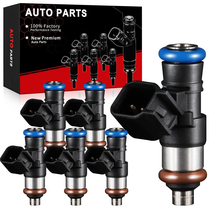AOTPAT Fuel Injectors V6 35L 37L Fits forFord Edge Explorer 20112016 F150 20112015 Flex Transit forMustang forLincoln MKX 20112019 OE0280158191 FJ1116 82211214 6PCS - Image 2