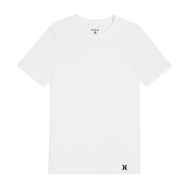 Hurley Men's 3 Pack Crewneck SS Tee Shirt, White Traditional, X-Large - Image 3