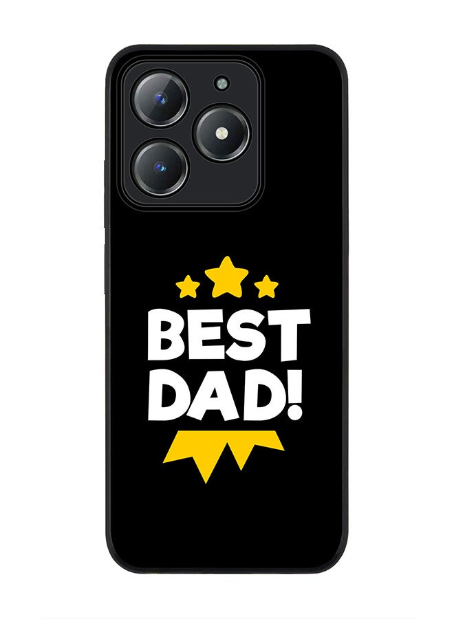 Stylizedd For Realme C63 / Realme C61 4G Case,Slim fit Camera Protection, Shockproof Thin Phone cover  - Best Dad Medal - Image 1