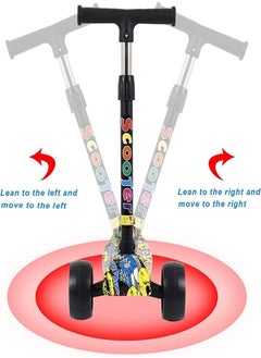 Generic Scooter for Kids, 3 Wheel Kick Scooter for Toddlers Girls & Boys,Adjustable Height, Lean to Steer, Extra-Wide Deck, Kids Scooter with LED Light Up Wheels for Children Ages 4-12 Max Load 50KG  - Image 4