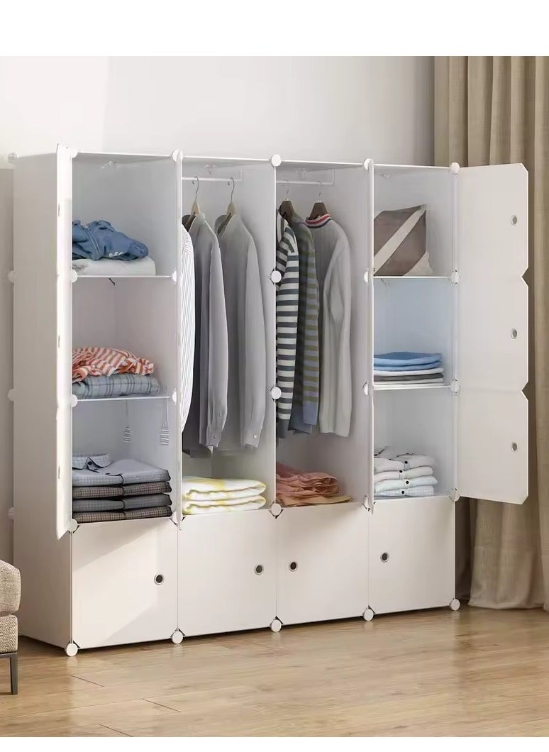 Generic - 16 cube , Open Storage Closet Wardrobe Dressers Salon Kids Partitions Shoe Rack Bedroom Home Wardrobe Closet Roupeiros Hotel Furniture - Image 1