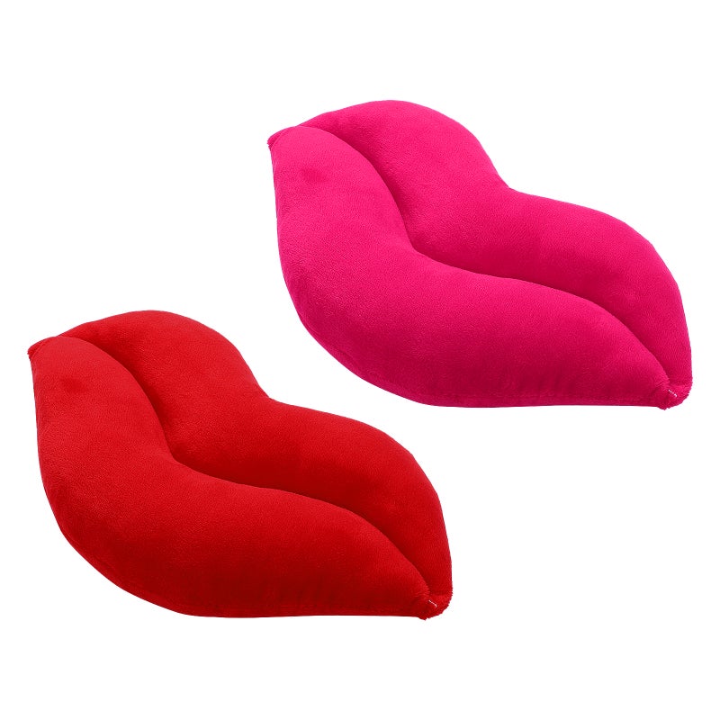 2pcs Lip Pillows Couch Bed Throw Pillows Bedroom Decoration Throw Pillows Plush Pillows for - Image 1