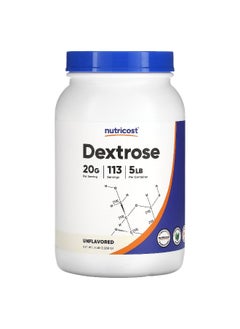 Nutricost Nutricost, Dextrose, Unflavored, 5 lb (2,268 g)  - Image 1