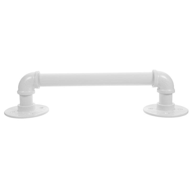30cm White Black Metal Wall Mount Handrail For Indoor Stairs Non Slip Safety Support - Image 2