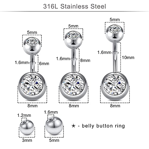 DJCIW 75PCS Mixed-size Piercing Kit for All Piercing,316L Stainless Steel Piercing Kit with 14G 16G 18G 20G Piecing Needles Clamps for Cartilage Tragus Nose Septum Belly Lip Eyebrow Nipple Piercing - Image 2