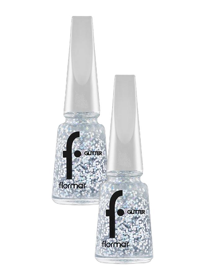 flormar Glitter Nail Enamel GL37 Glitter Touch GL37 Glitter Touch Bundle - Image 1