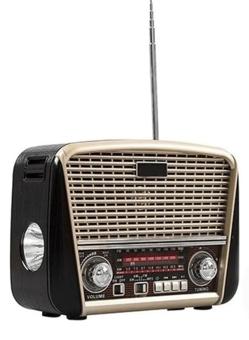 Denx Rechargeable Radio, Portable Radio AM FM Transistor with Best Sound, Solar/Battery Operated Radio, Support TF Card/USB Playing  - Image 5
