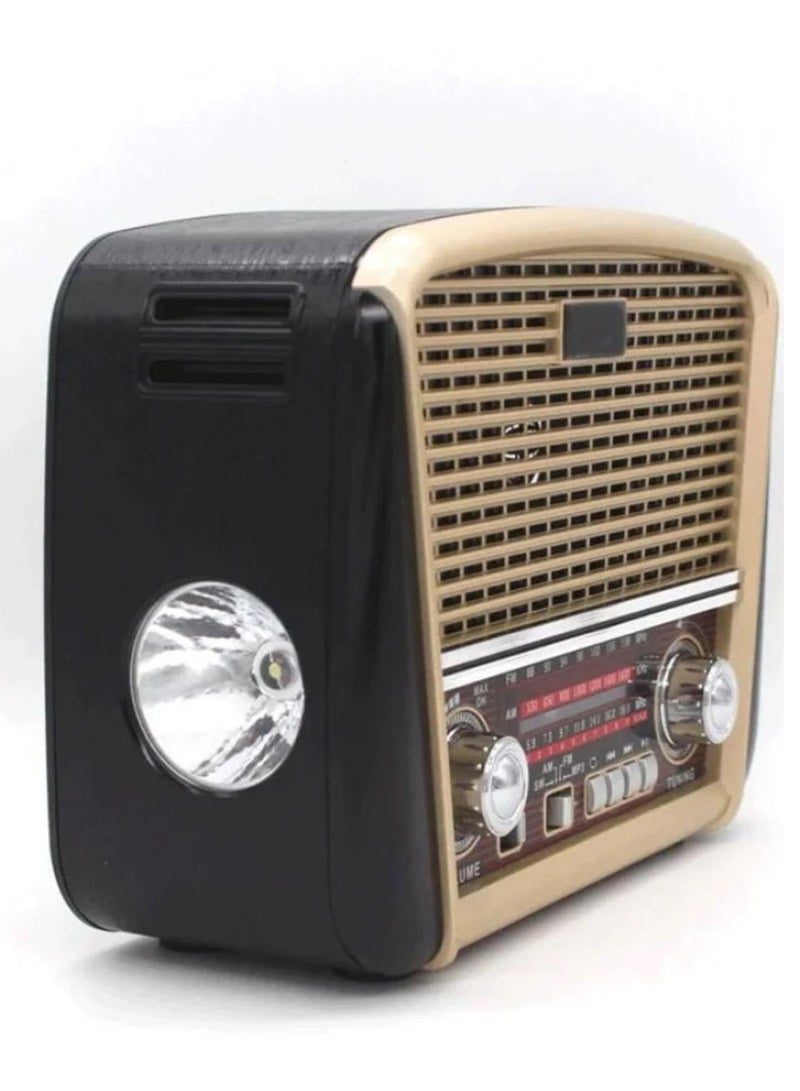 Denx Rechargeable Radio, Portable Radio AM FM Transistor with Best Sound, Solar/Battery Operated Radio, Support TF Card/USB Playing  - Image 2