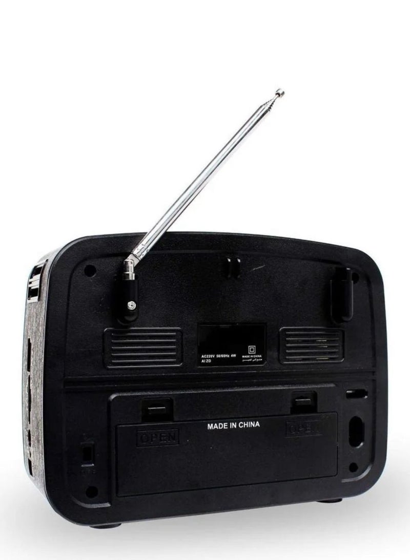 Denx Rechargeable Radio, Portable Radio AM FM Transistor with Best Sound, Solar/Battery Operated Radio, Support TF Card/USB Playing  - Image 4