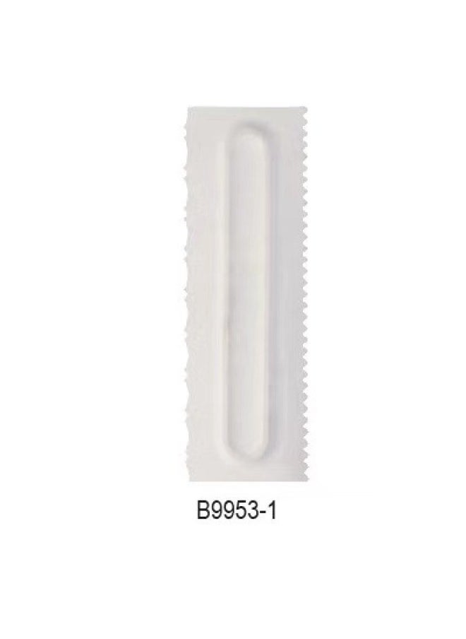 Generic 15款奶油刮板梳 塑料刮板翻糖蛋糕花纹造型工具套装烘焙工具-颜色:B9953—1  - Image 1