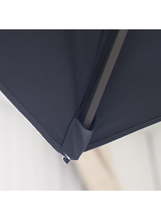 DANUBE HOME Ali Outdoor Umbrella with Base - Grey Polyester Canopy, Durable ABS Plastic Frame, 1 Year Warranty, Ideal for Outdoor Living Spaces - Image 3