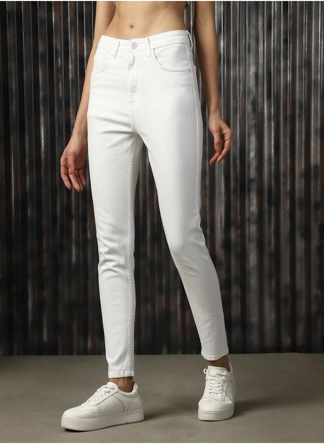 HIGH STAR Women Comfort Skinny Fit High-Rise Heavy Fade Stretchable Jeans  - Image 3