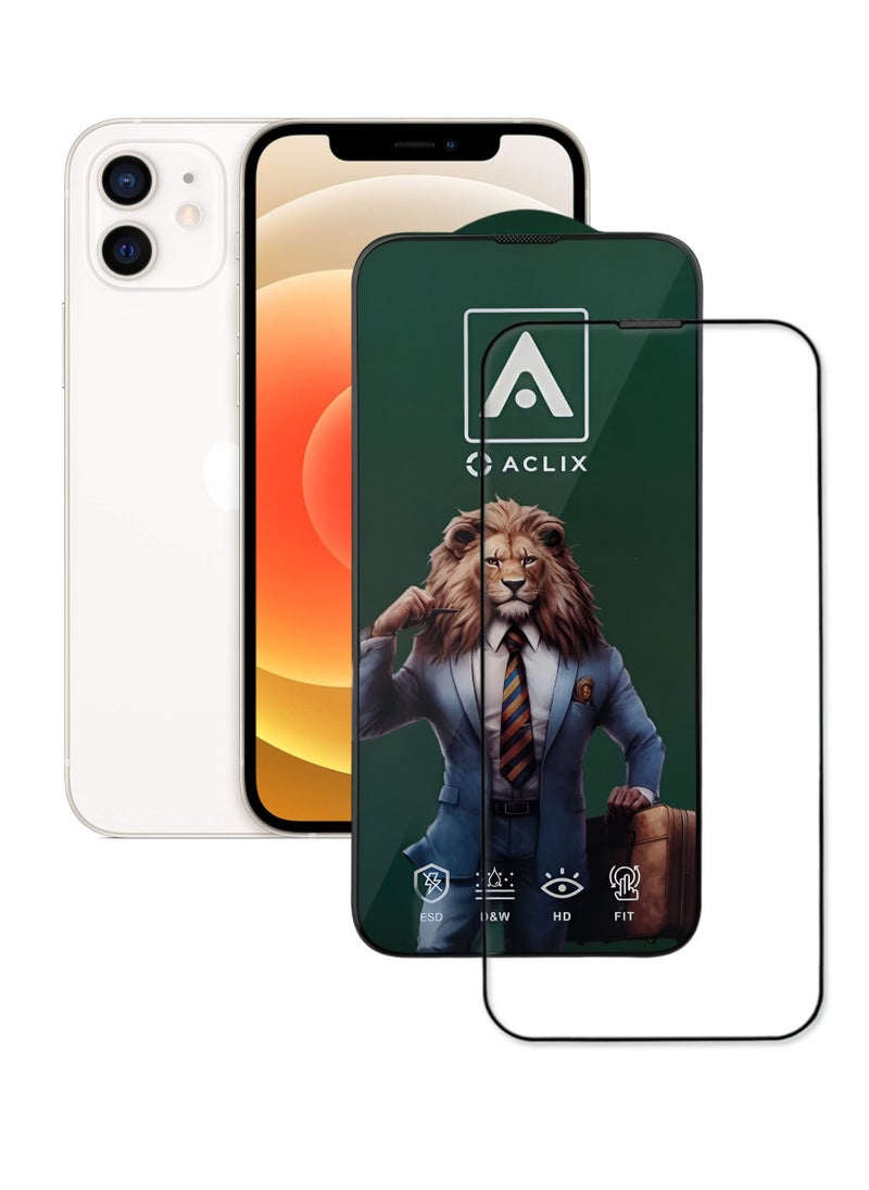 ACLIX Antistatic ESD Dustproof Premium Quality High Definition Tempered Glass Screen Protector Designed For  iPhone 12 - Image 1