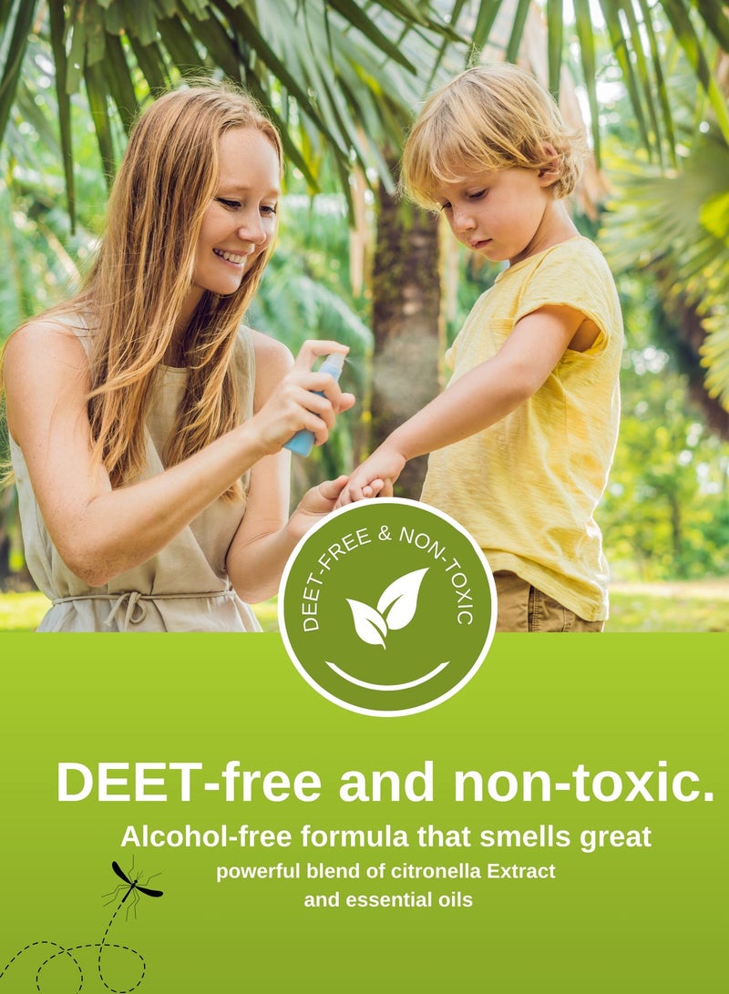No Bite Mosquito Repellent Spray – 250Ml, Plant-Based With Citronella Extract, Deet-Free, Long-Lasting Protection, Alcohol-Free & Non-Staining Formula Safe For Kids - Image 4