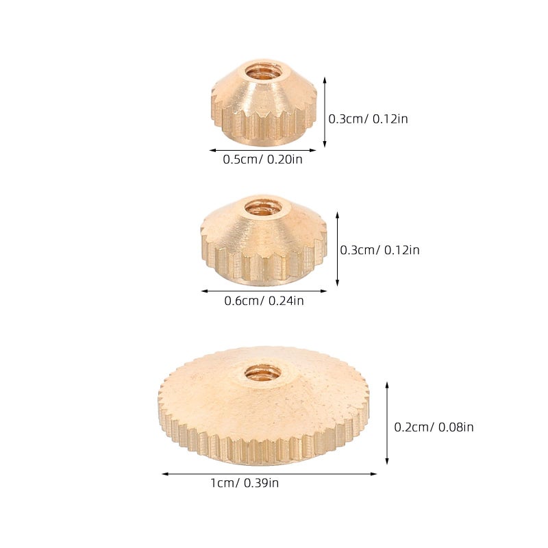 12pcs Brass Clock Hand Nut Assortment for Grandfather Wall Clock Repair Parts - Image 5